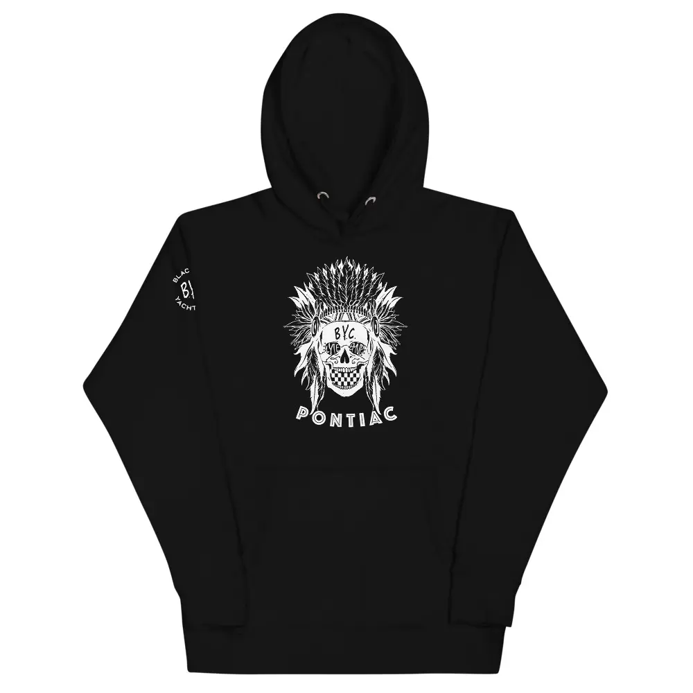 Pontiac Indian Skull Hoodie