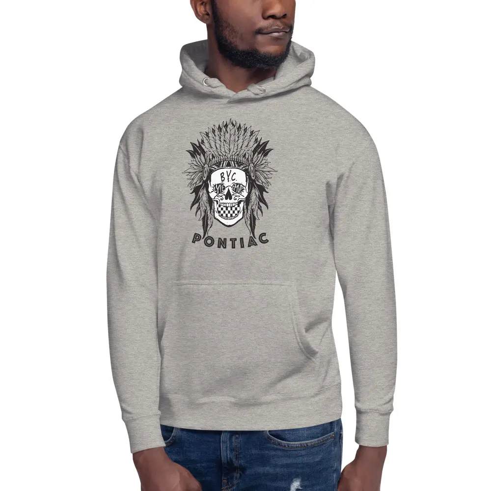 Pontiac Indian Skull Hoody - Image 2