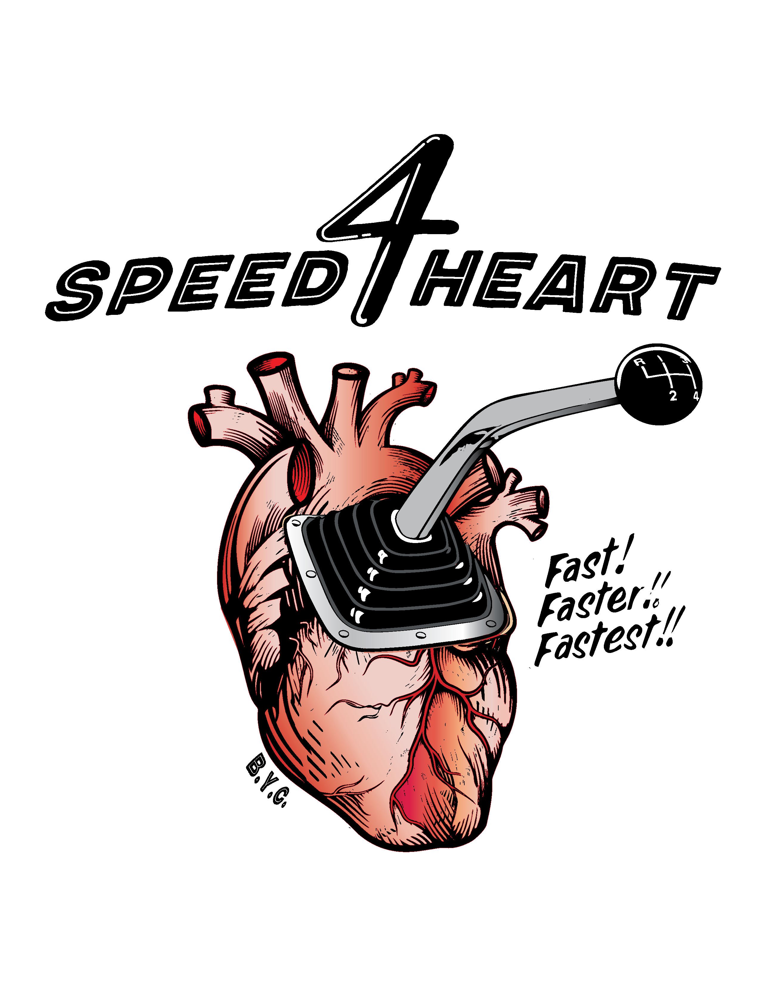 4 Speed Heart T-Shirt - Image 3