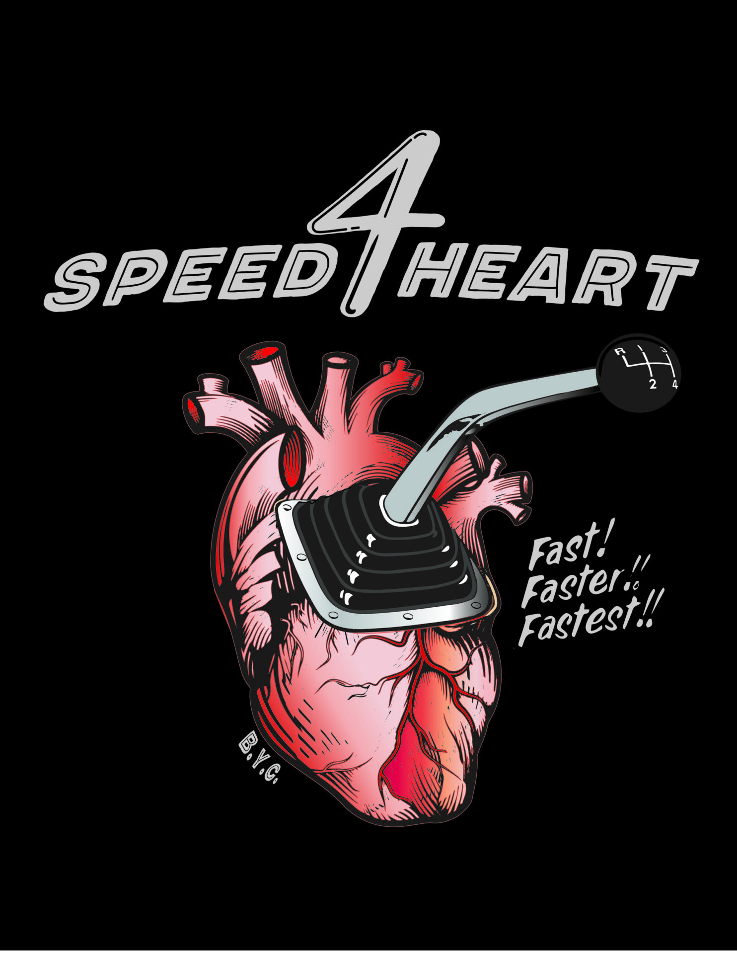 4 Speed Heart T-Shirt - Image 3