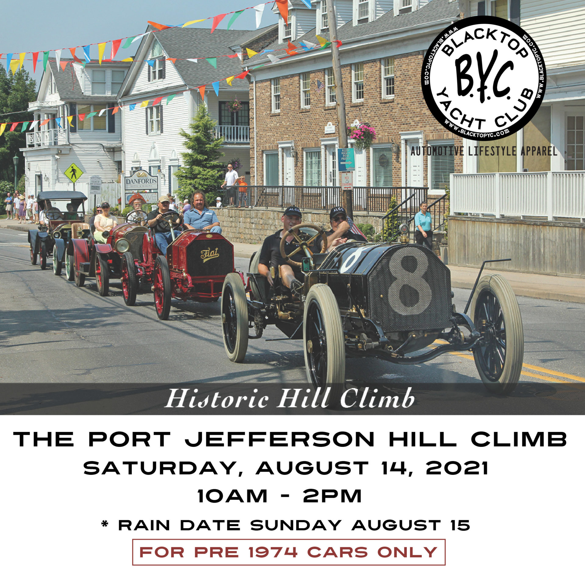 Historic Port Jefferson Hill Climb Blacktop Yacht Club Info and Events