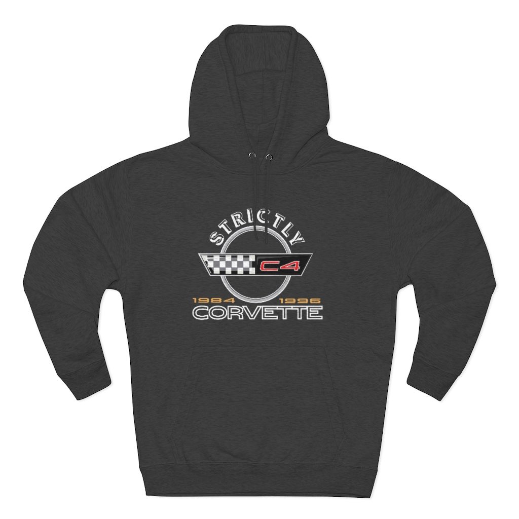 91-96 Strictly C4 Corvette Emblem Hoodie Blacktop Yacht Club